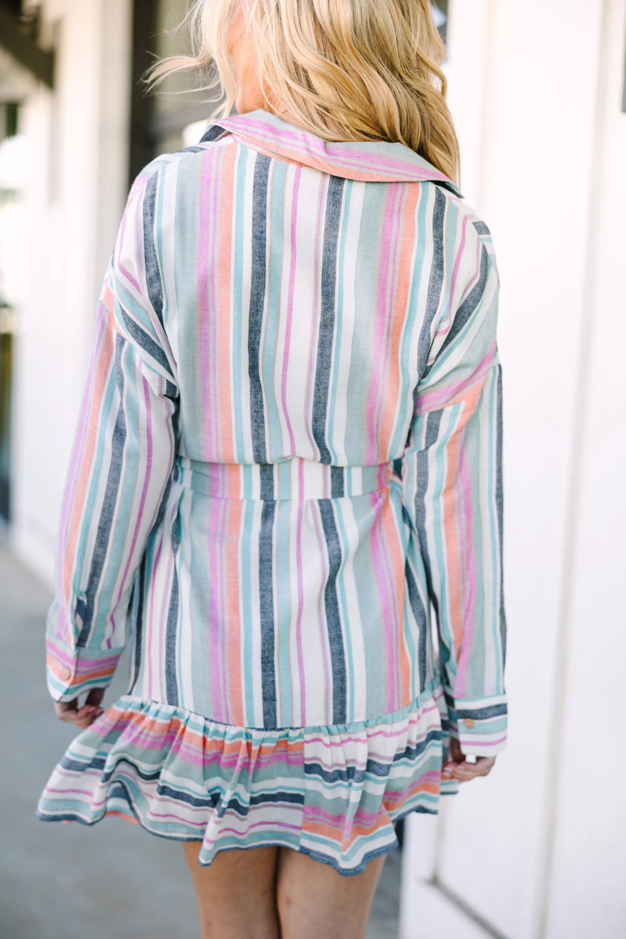 Best Of You Pink Striped Dress