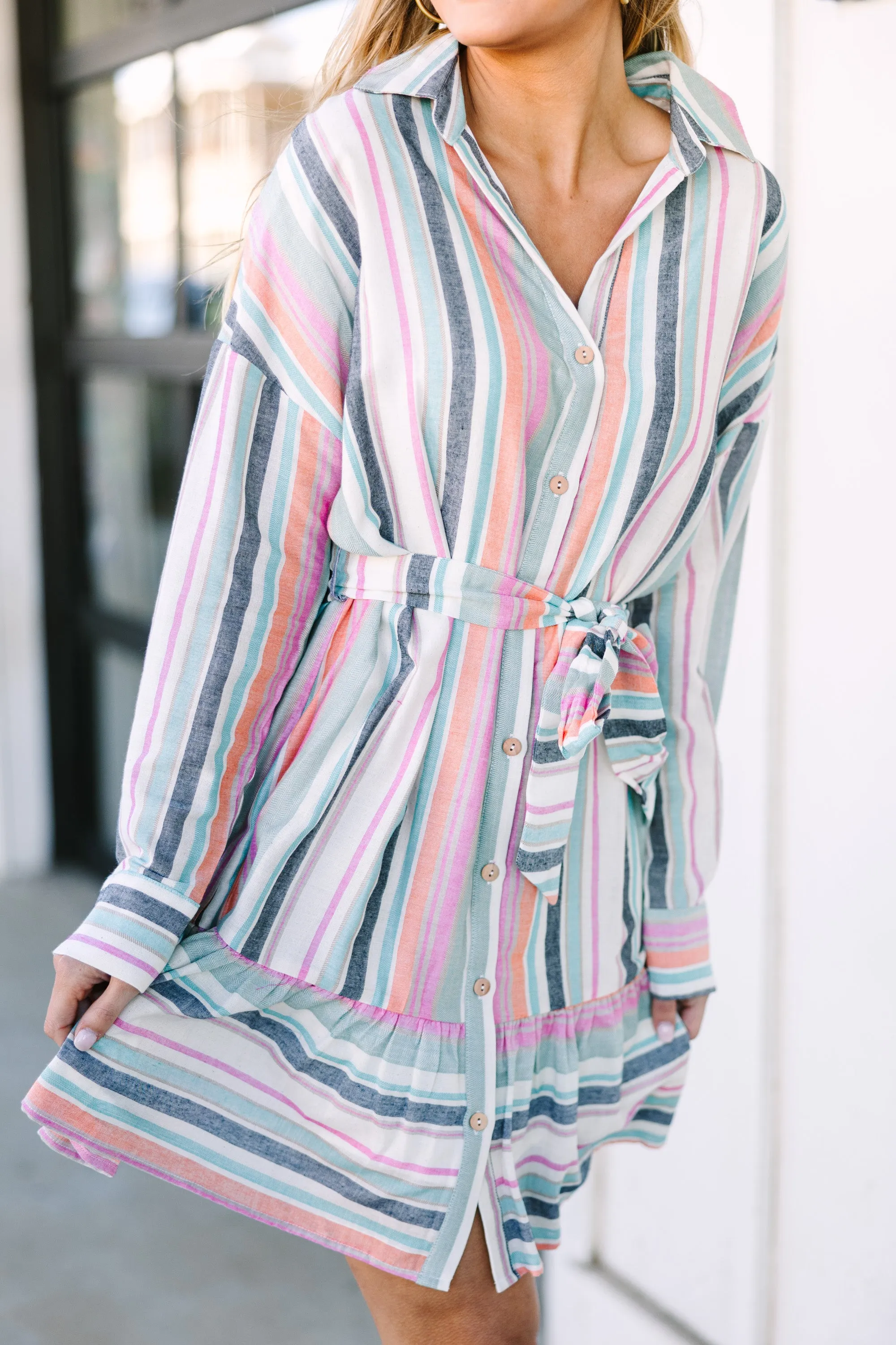 Best Of You Pink Striped Dress