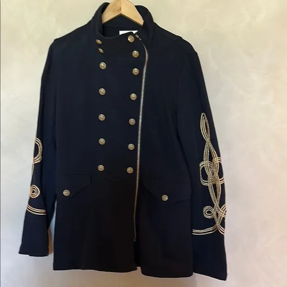 Black military style jacket
