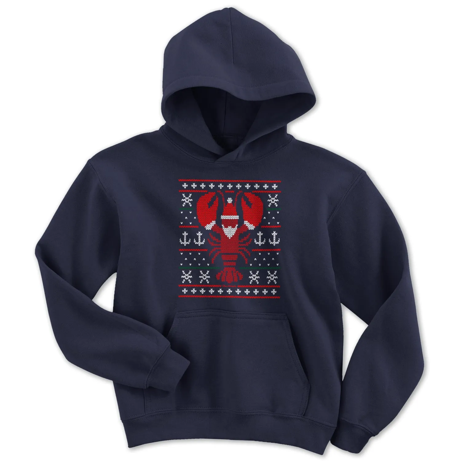 Boston Lobstah Ugly Holiday Youth Hoodie