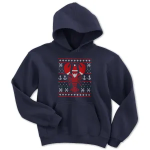 Boston Lobstah Ugly Holiday Youth Hoodie