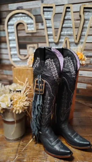 Botas Altas (Negras con barbas)