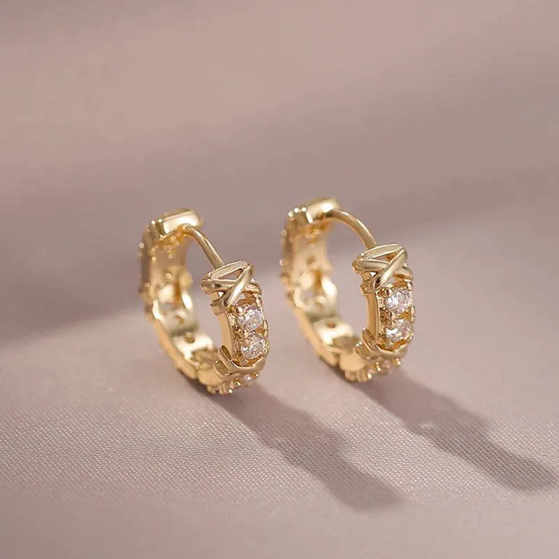 Bow Pendant Gold Plated Earrings