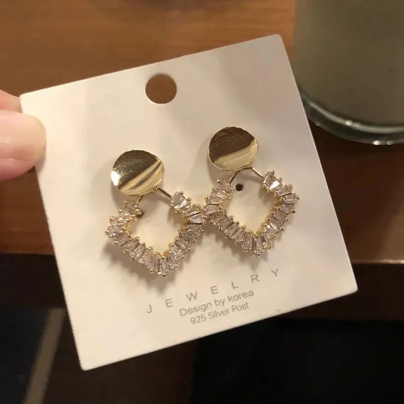 Bow Pendant Gold Plated Earrings