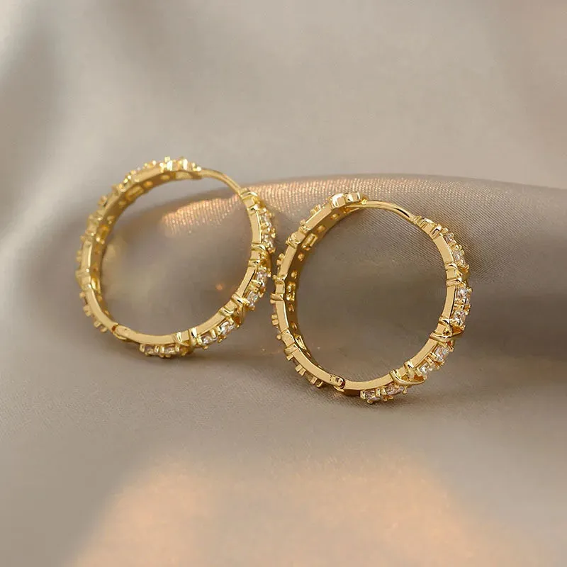Bow Pendant Gold Plated Earrings