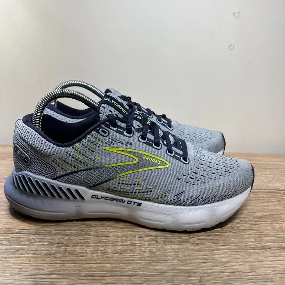 Brooks‎ Glycerin GTS 20 Womens Shoes Blue Gray Athletic Running Sneakers Size 9