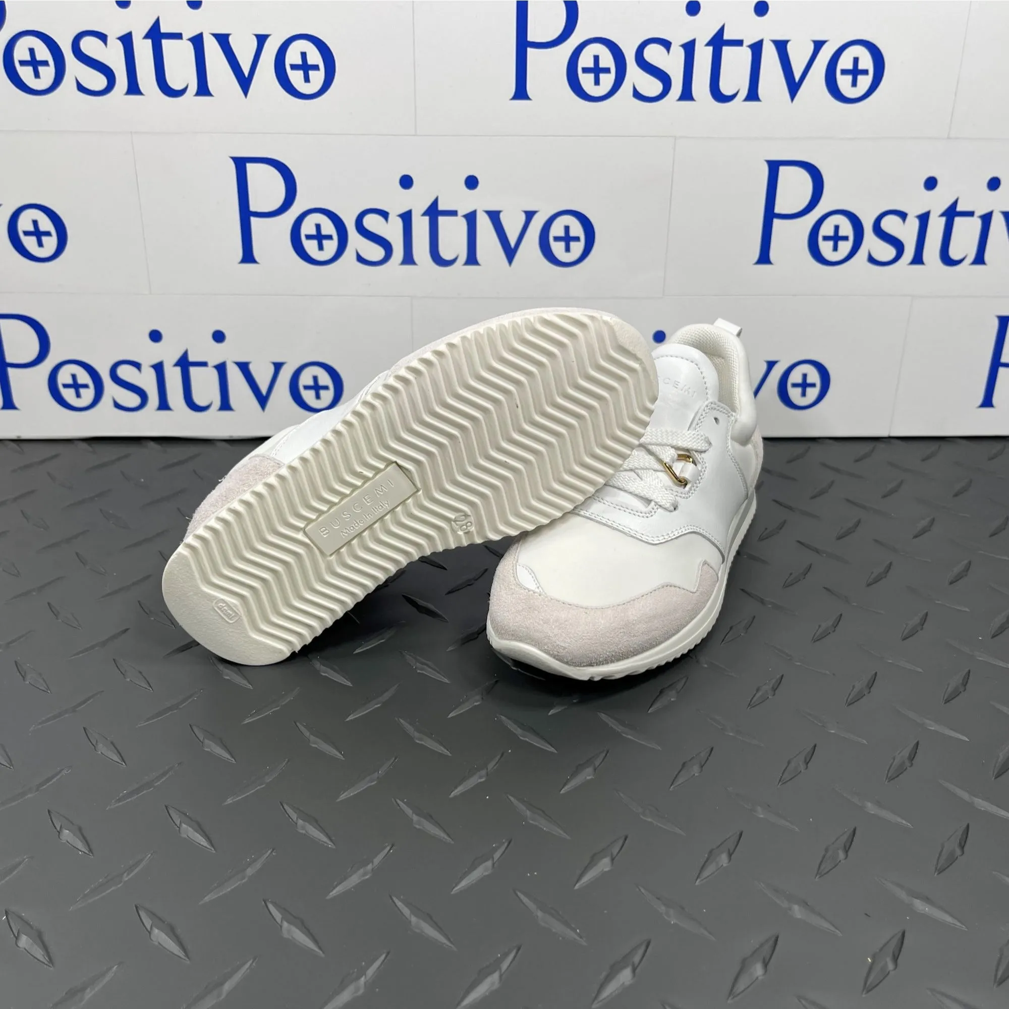 Buscemi Ventura Kid White leather Sneakers