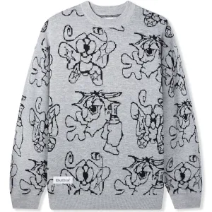 Butter Goods Spray Knit Sweater Grey