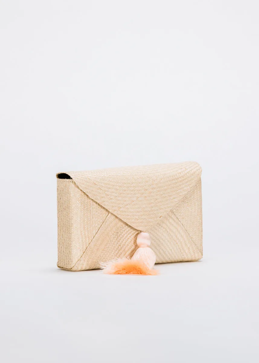 Cassia Straw Clutch Bag