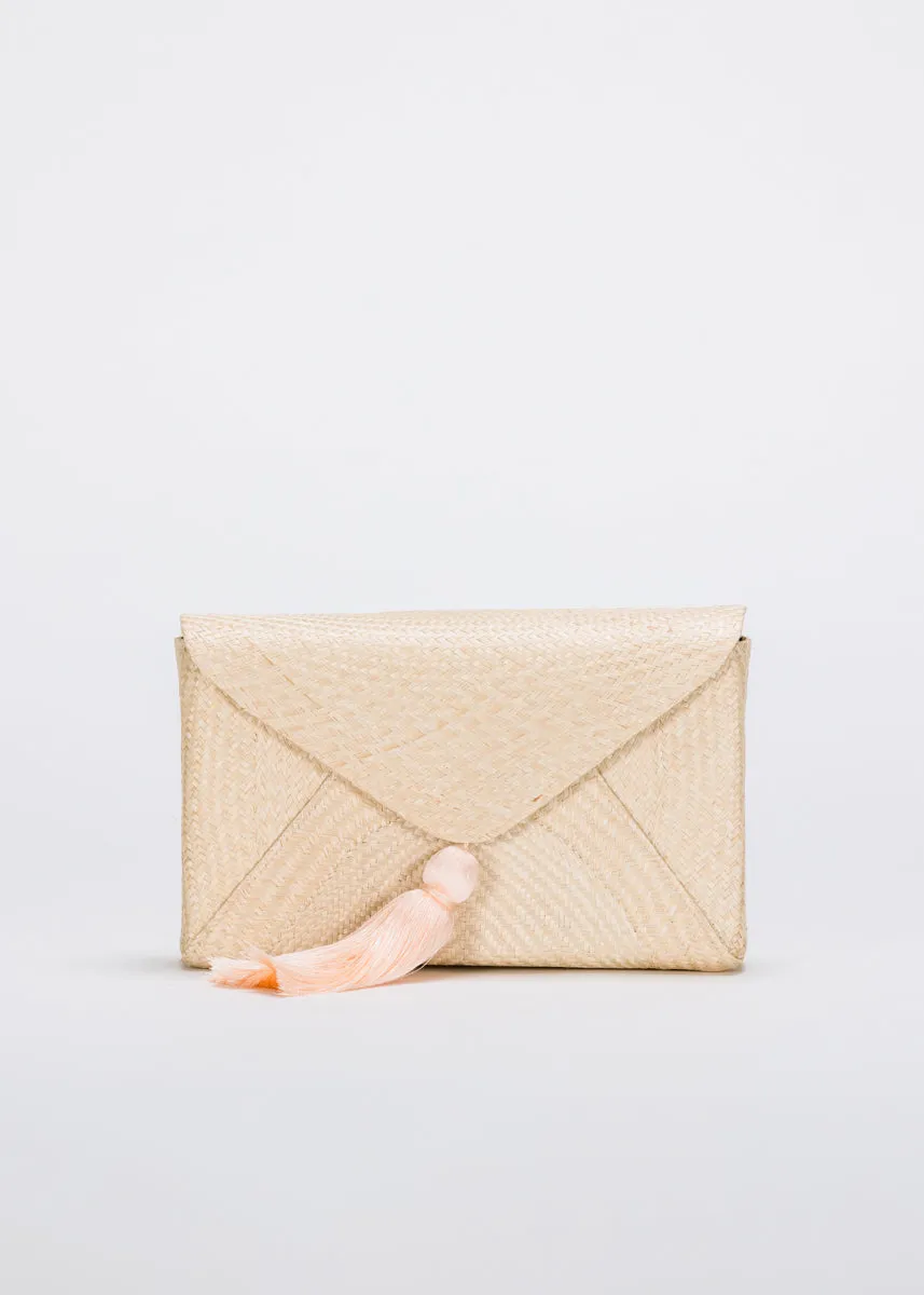 Cassia Straw Clutch Bag