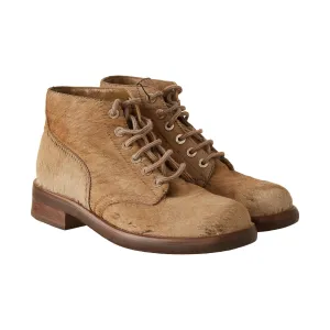 Chanel Calfhair Logo Boots
