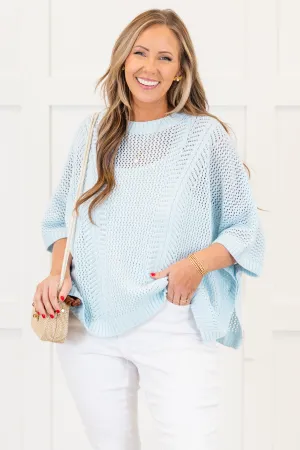Chill Out Top, Light Blue