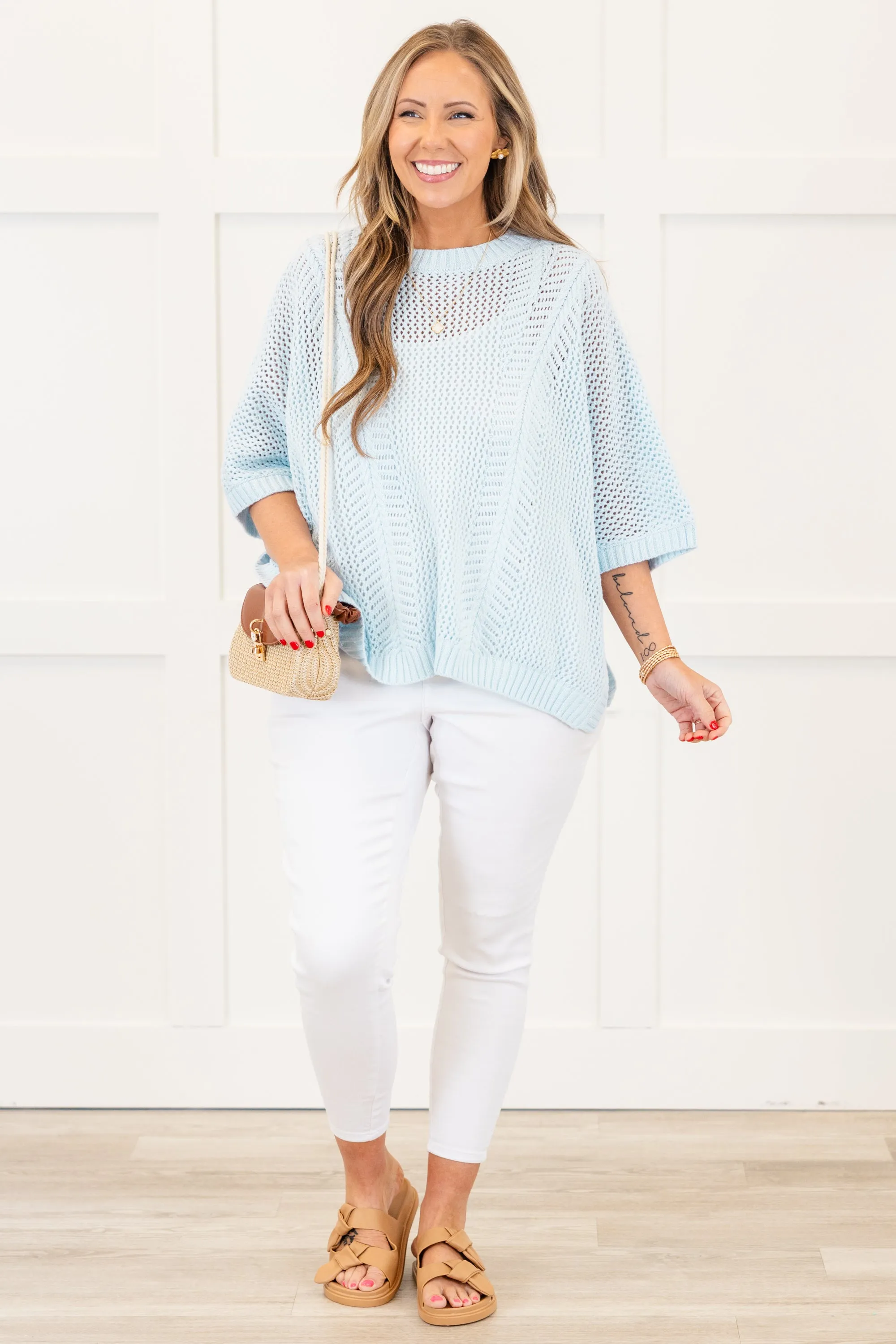 Chill Out Top, Light Blue