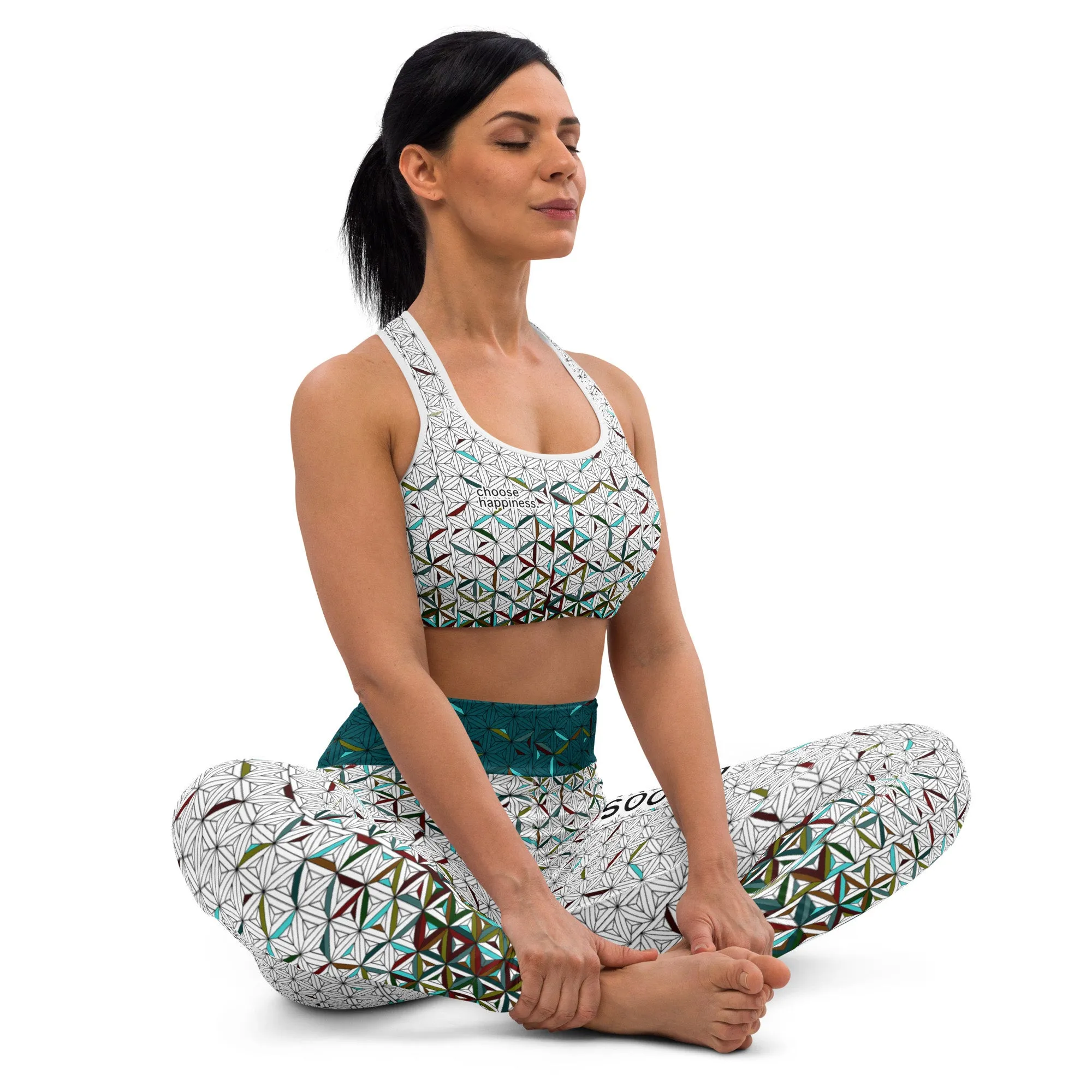 Choose Happiness - Yoga Running Workout Leggings
