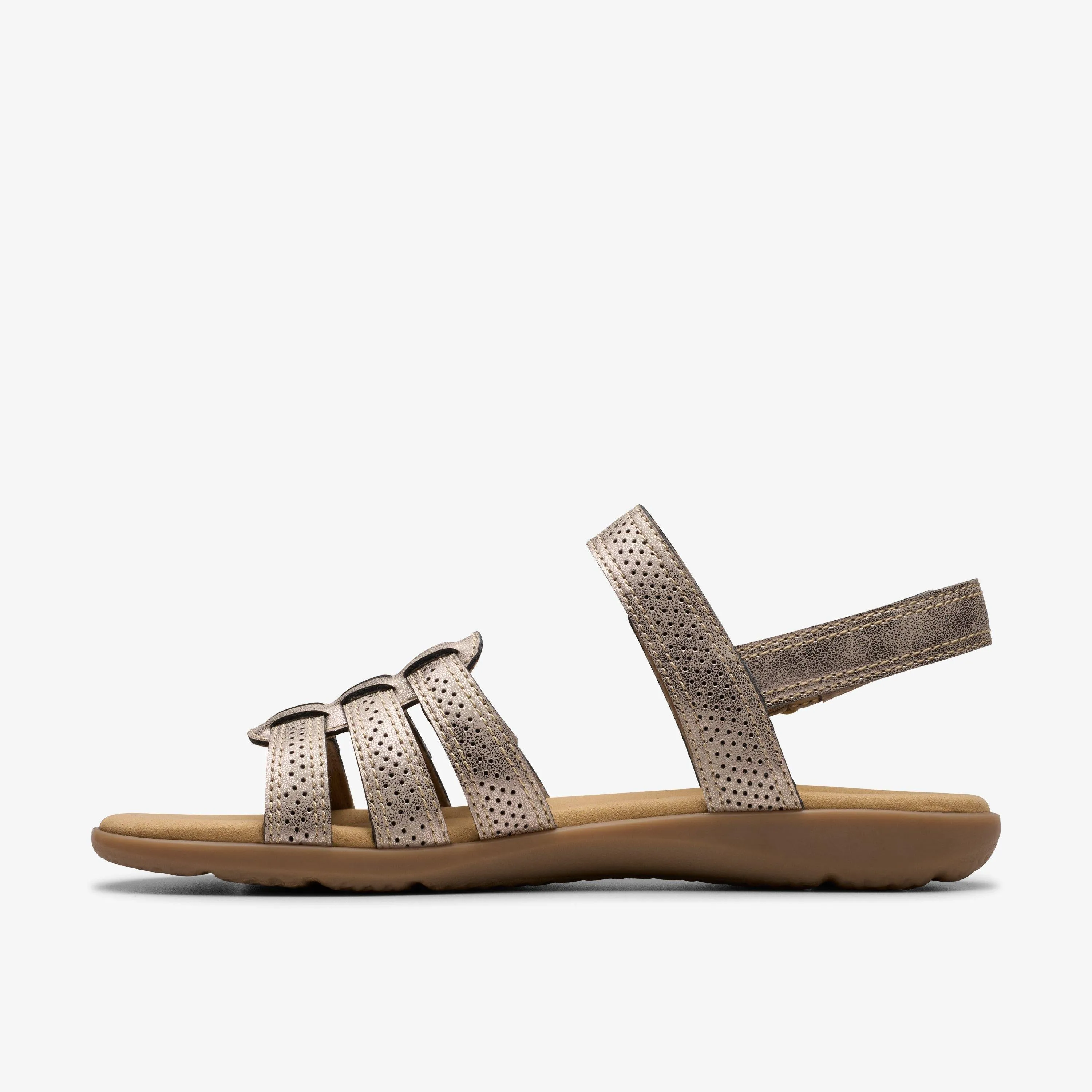 Clarks Women's Elizabelle Kay Taupe Metallic 26181579