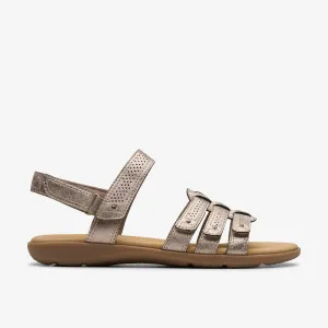 Clarks Women's Elizabelle Kay Taupe Metallic 26181579