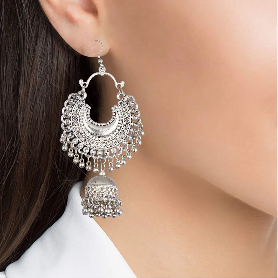 Combo of 4 Layered Beads Chandbali Jhumki