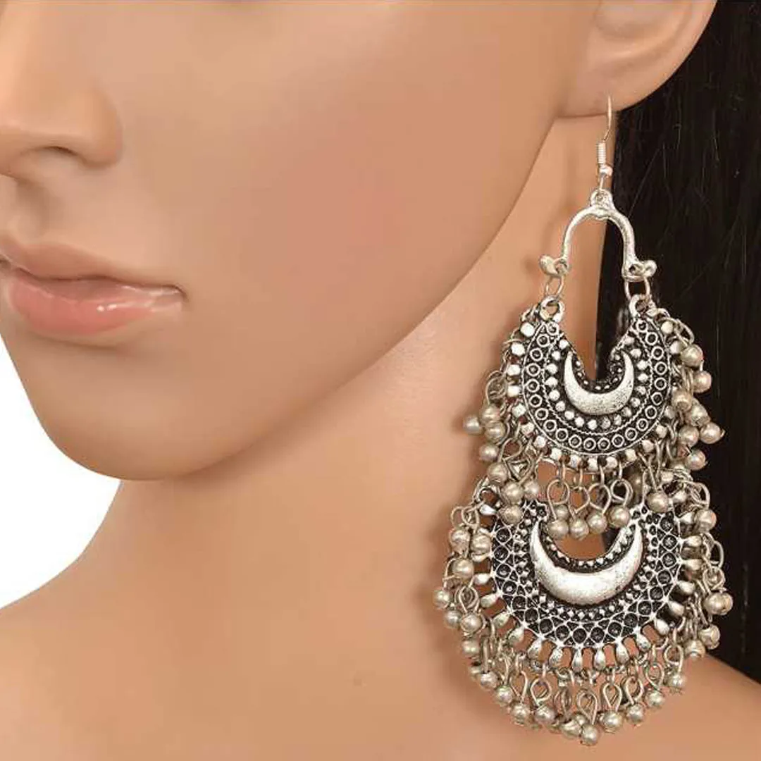 Combo of 4 Layered Beads Chandbali Jhumki
