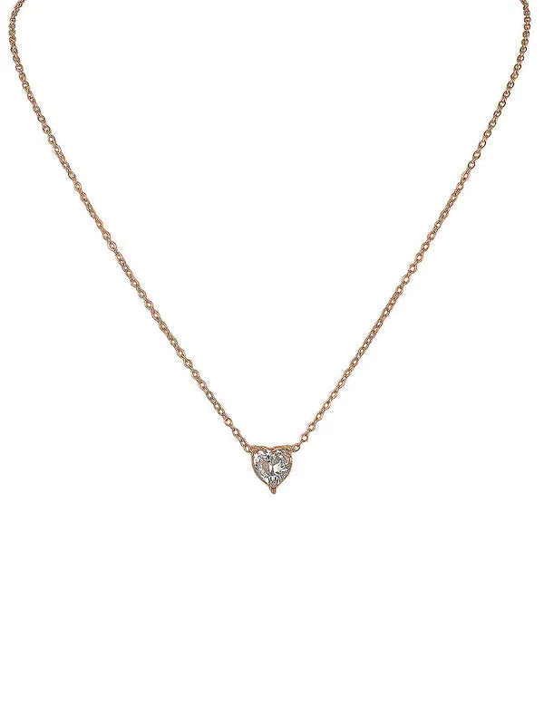 Combo Of Studded Heart Pendant  With Earring Set