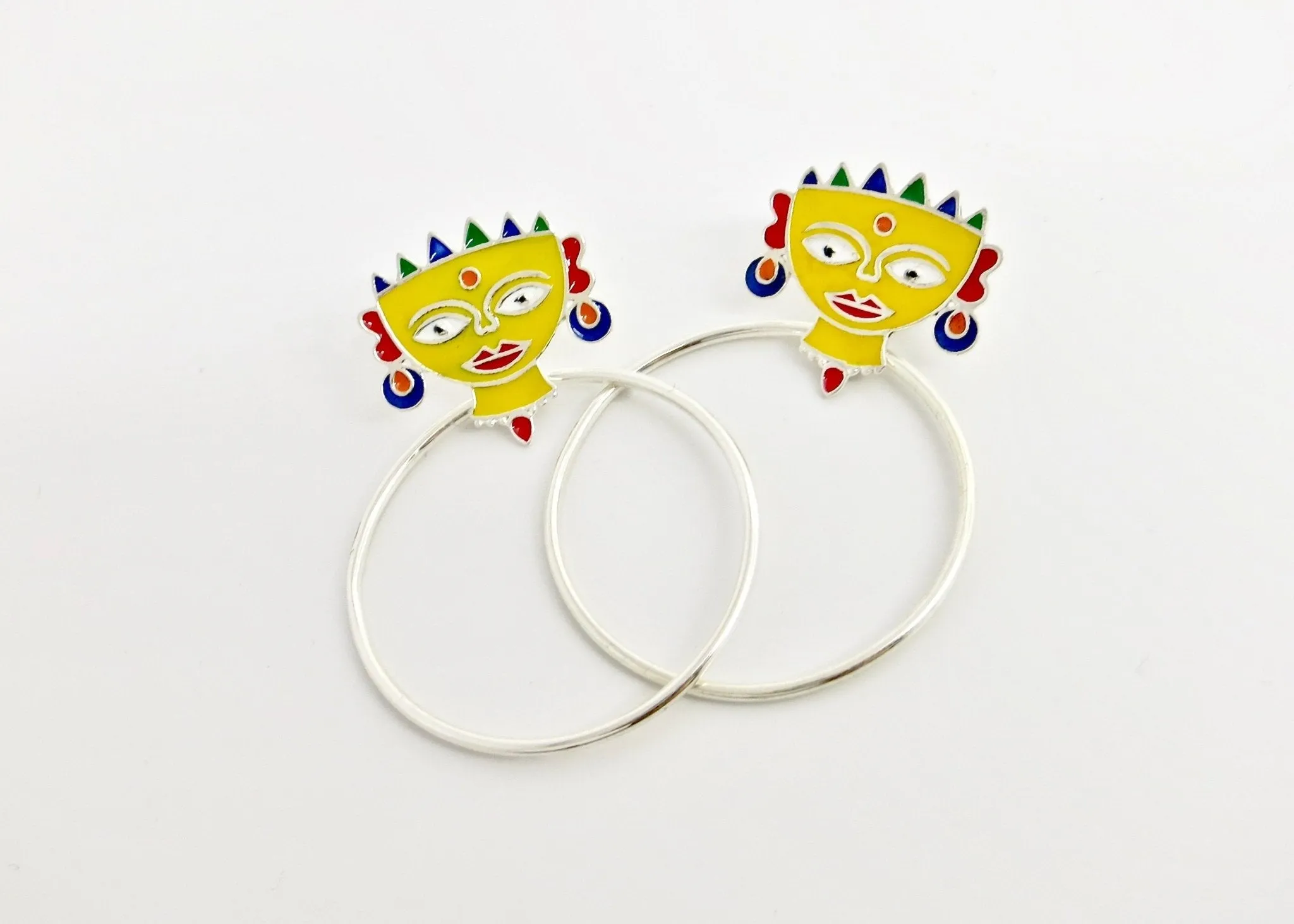 Conversation starting 'Devi' (goddess) earrings