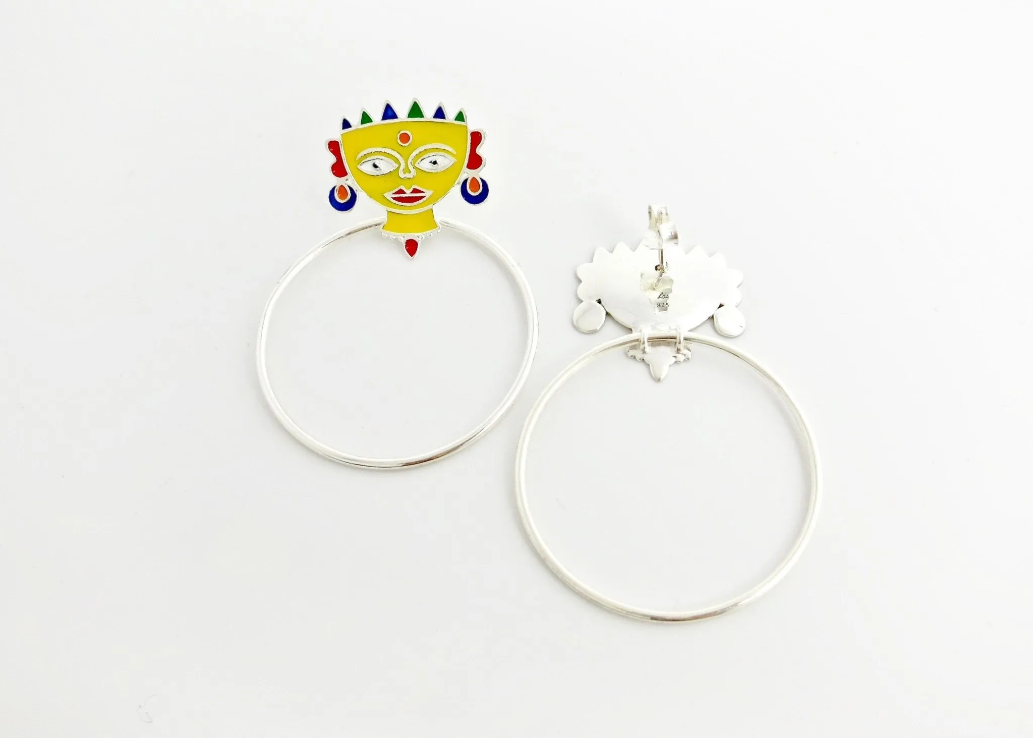 Conversation starting 'Devi' (goddess) earrings