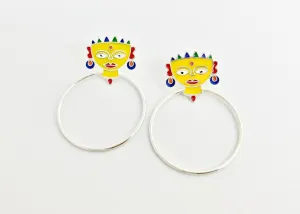 Conversation starting 'Devi' (goddess) earrings