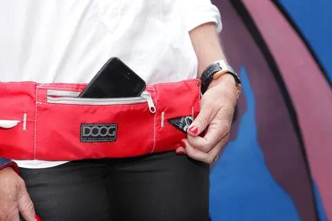 DOOG Walkie Belt - Gray / Pink