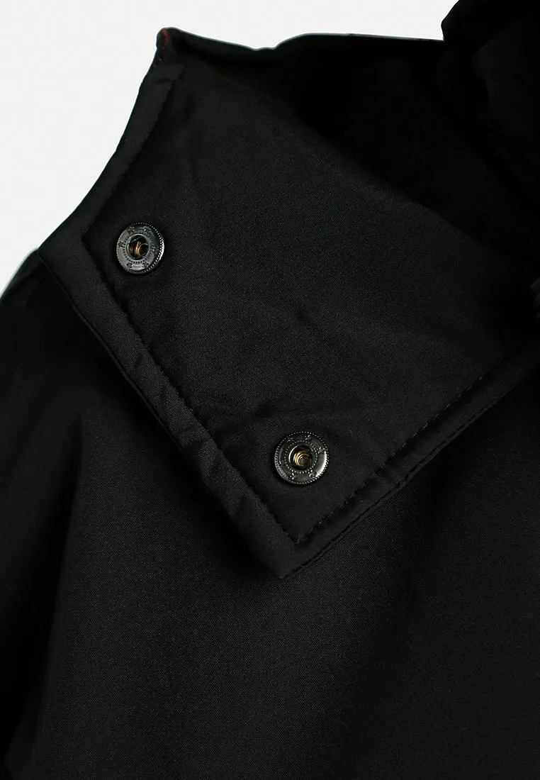Drawstring Cropped Woven Jacket By RUW