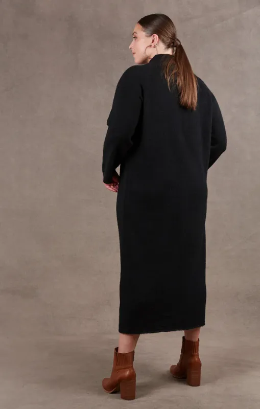Eb & Ive - PAARL TIE KNIT DRESS - EBONY - last one