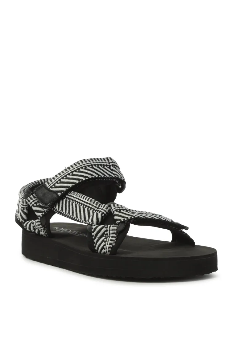 eslem woven strap detail platform sandals