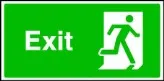 Exit Running Man Right Sign