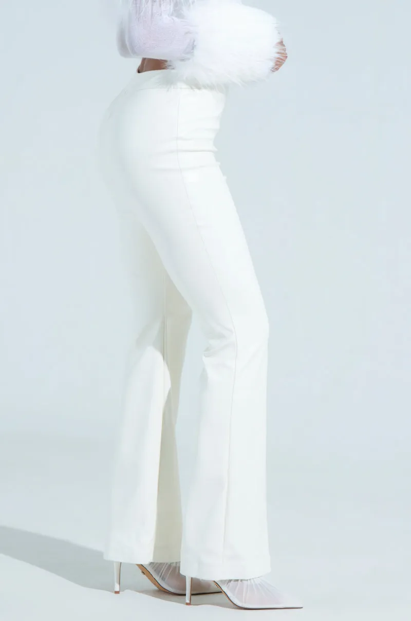 FLASHING LIGHT FAUX LEATHER PANT