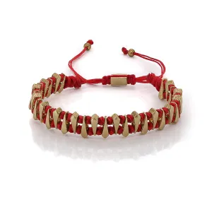 Fortune Red Woven Unisex Bracelet