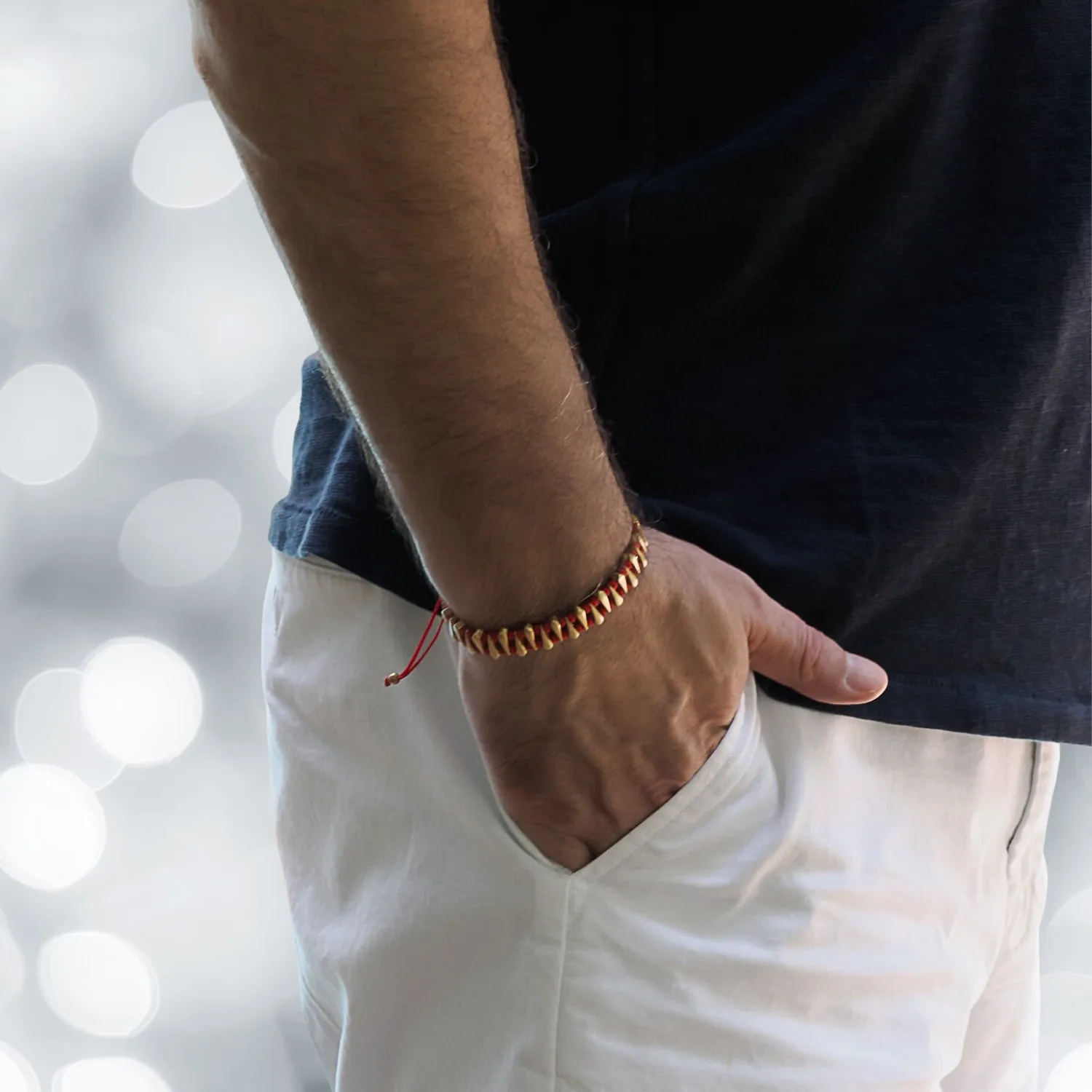 Fortune Red Woven Unisex Bracelet