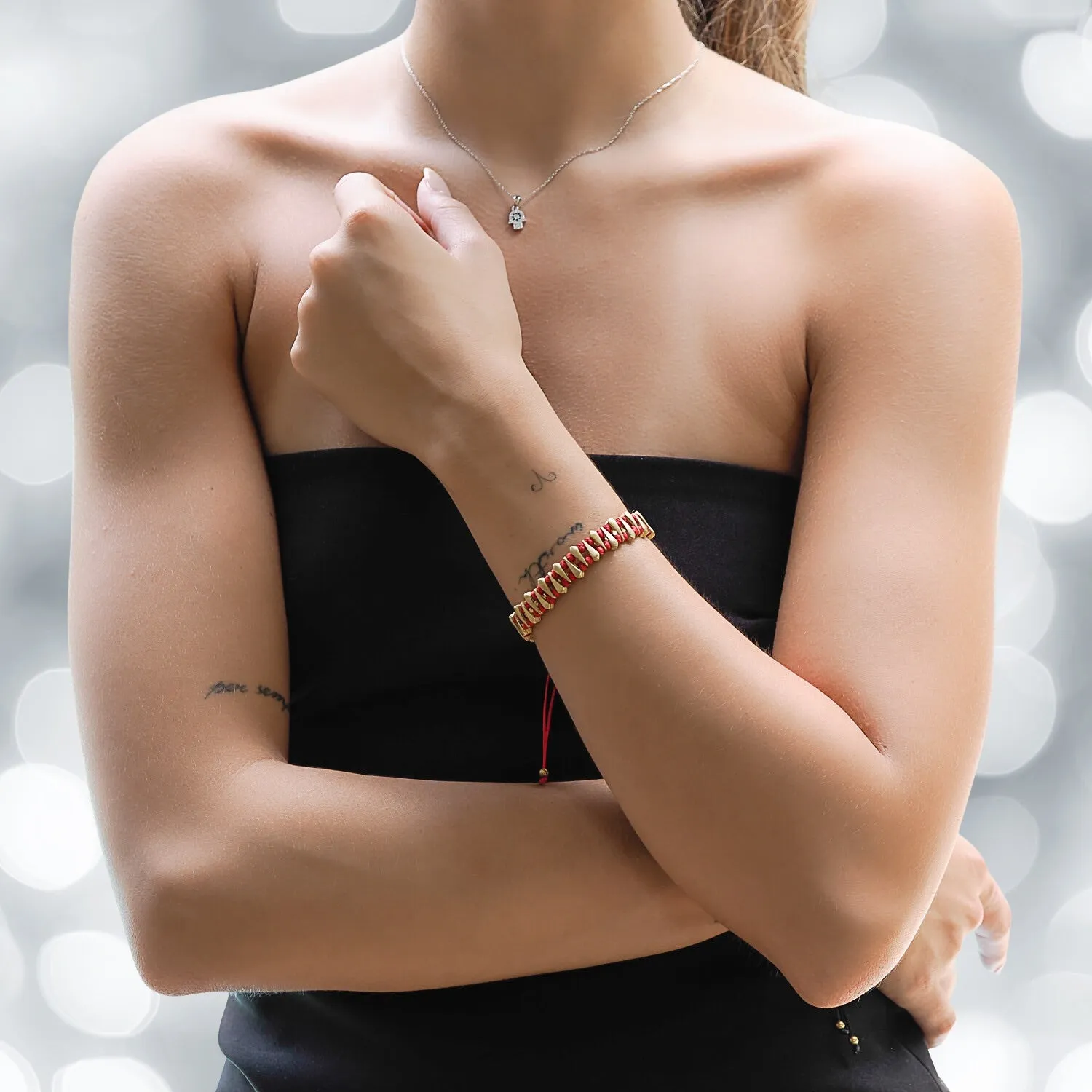 Fortune Red Woven Unisex Bracelet
