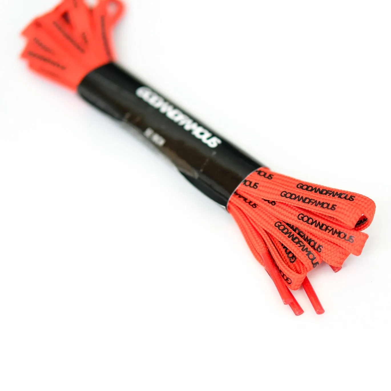 God And Famous Team Laces - Hi Viz Orange