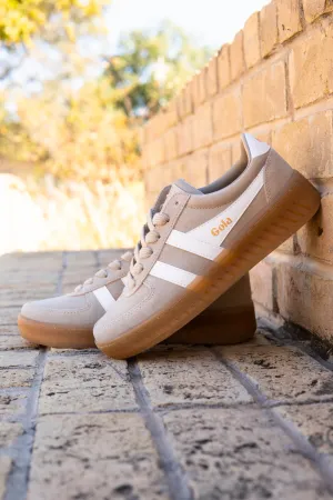Gola Classics Women's Grandslam Suede Sneakers - Bone/Off White/Gum