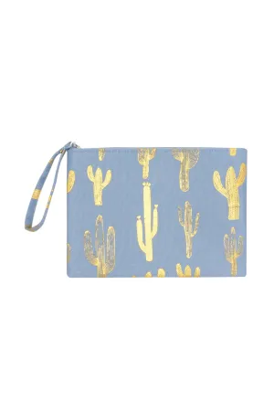 GOLD FOIL CACTUS POUCH