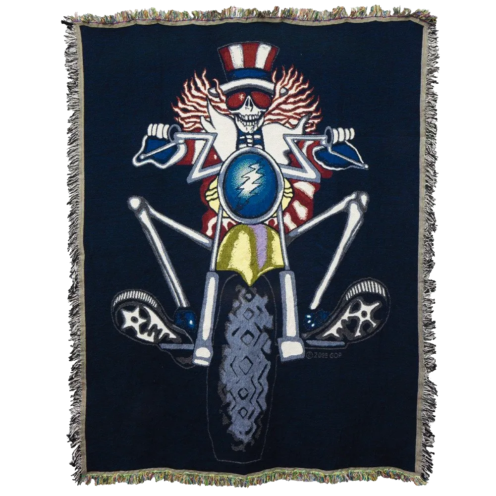 Grateful Dead Psycle Sam Woven Cotton Blanket