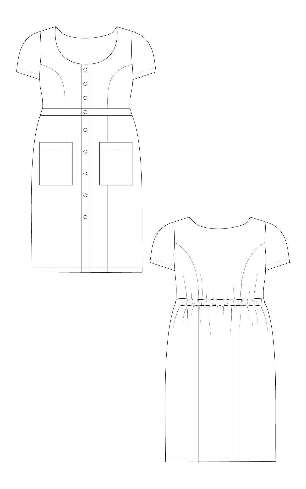 Hampden Dress PDF pattern