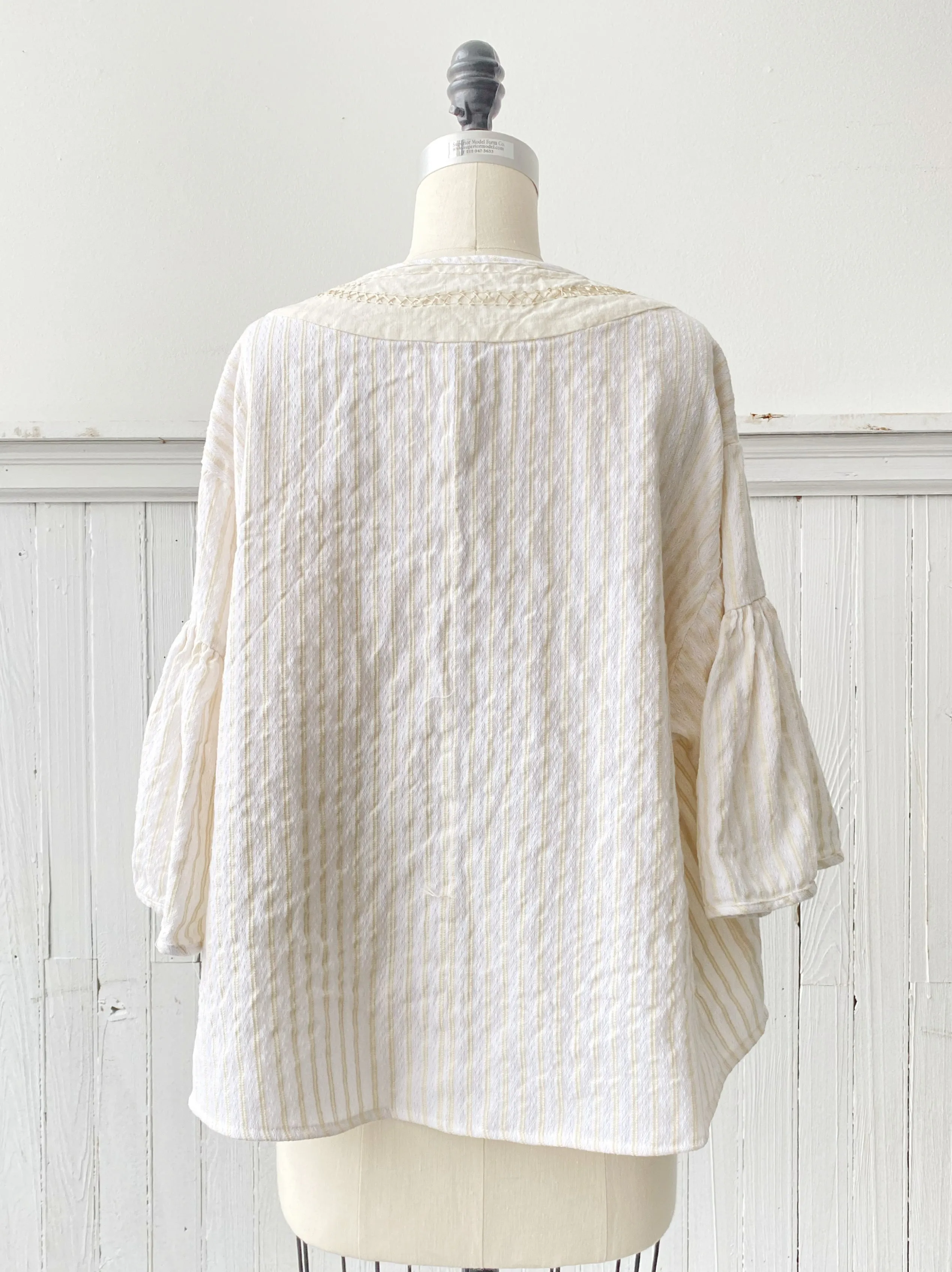 hand embroidered thistle hill cotton peasant top