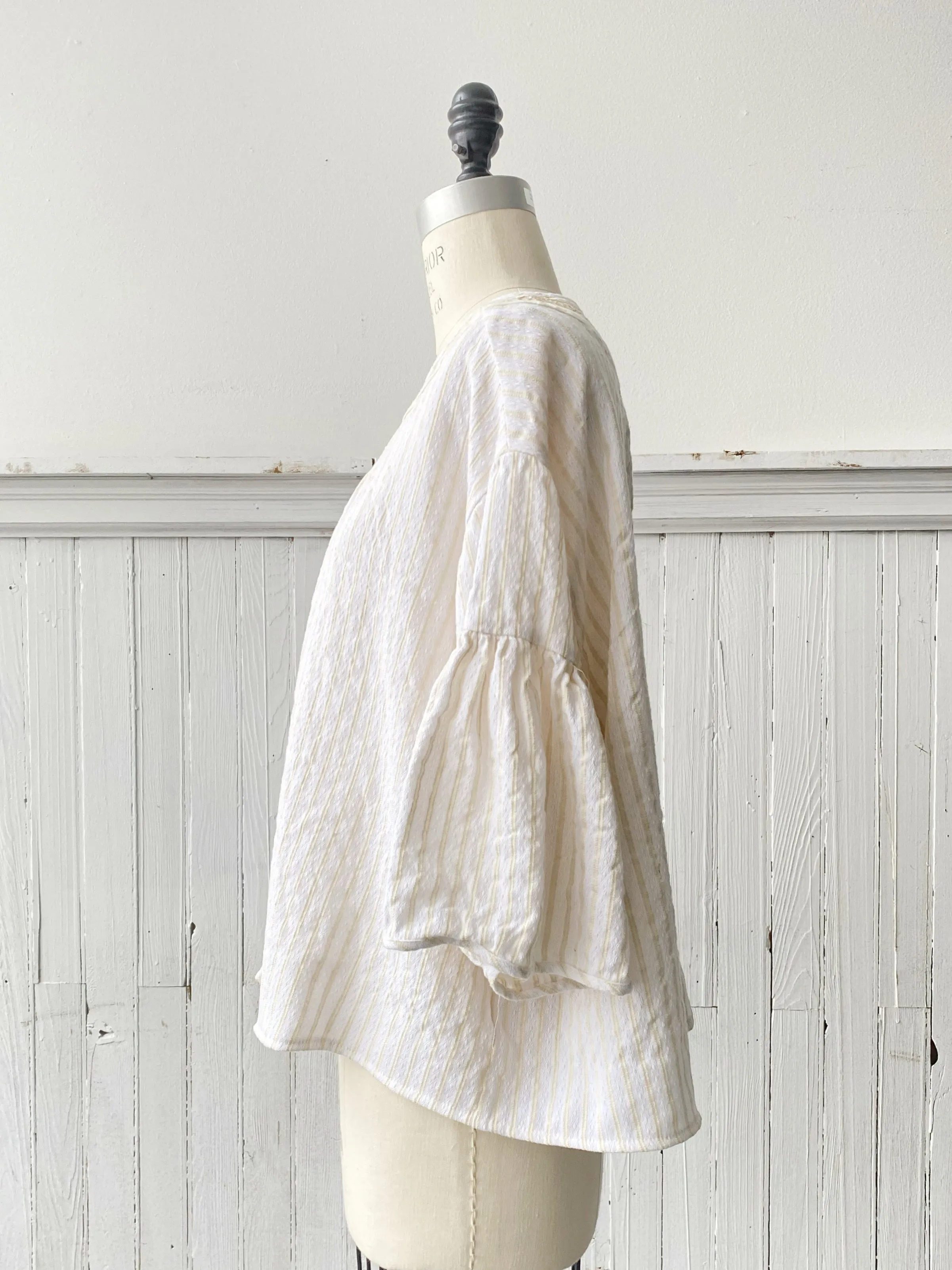 hand embroidered thistle hill cotton peasant top