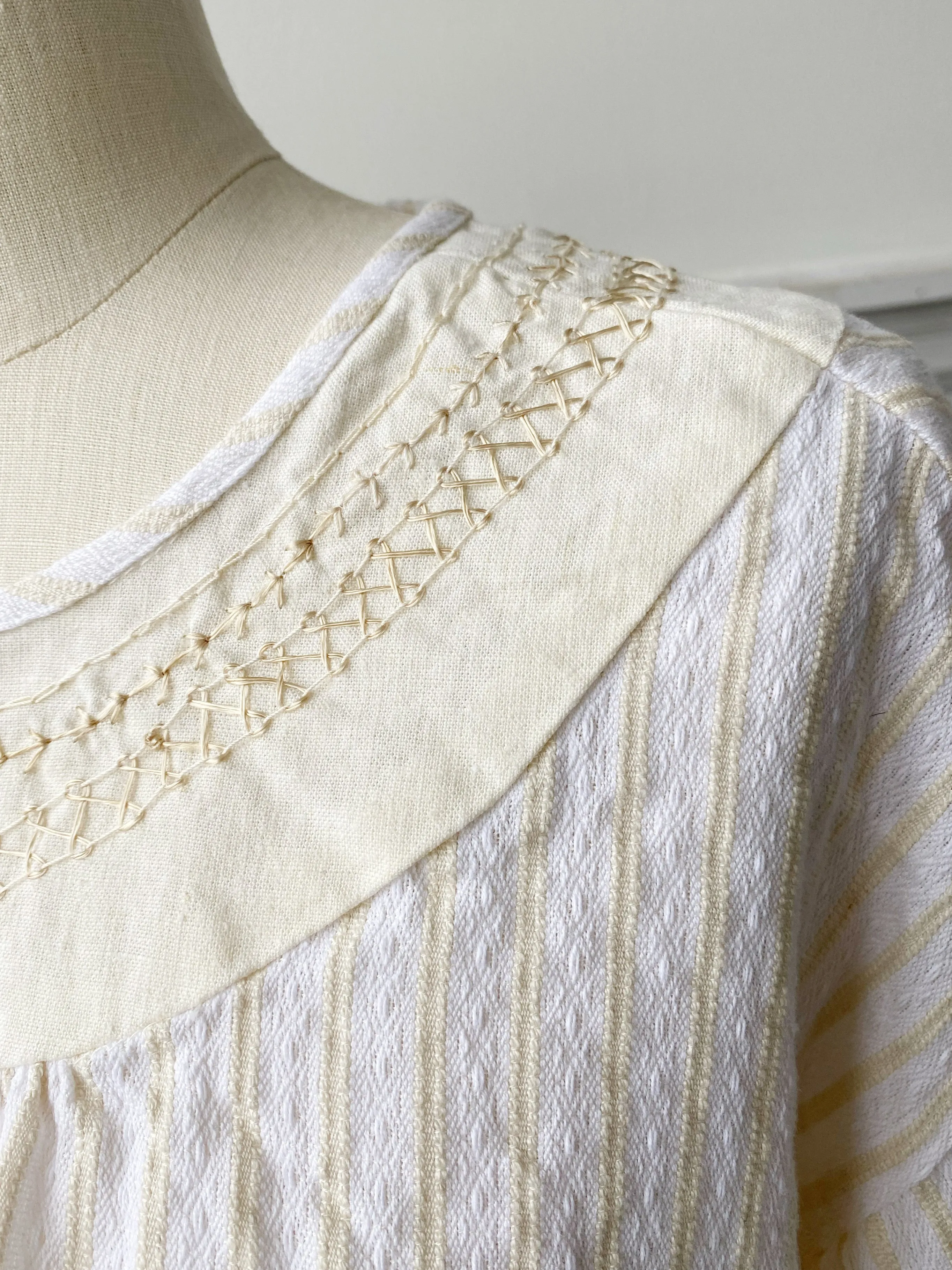 hand embroidered thistle hill cotton peasant top