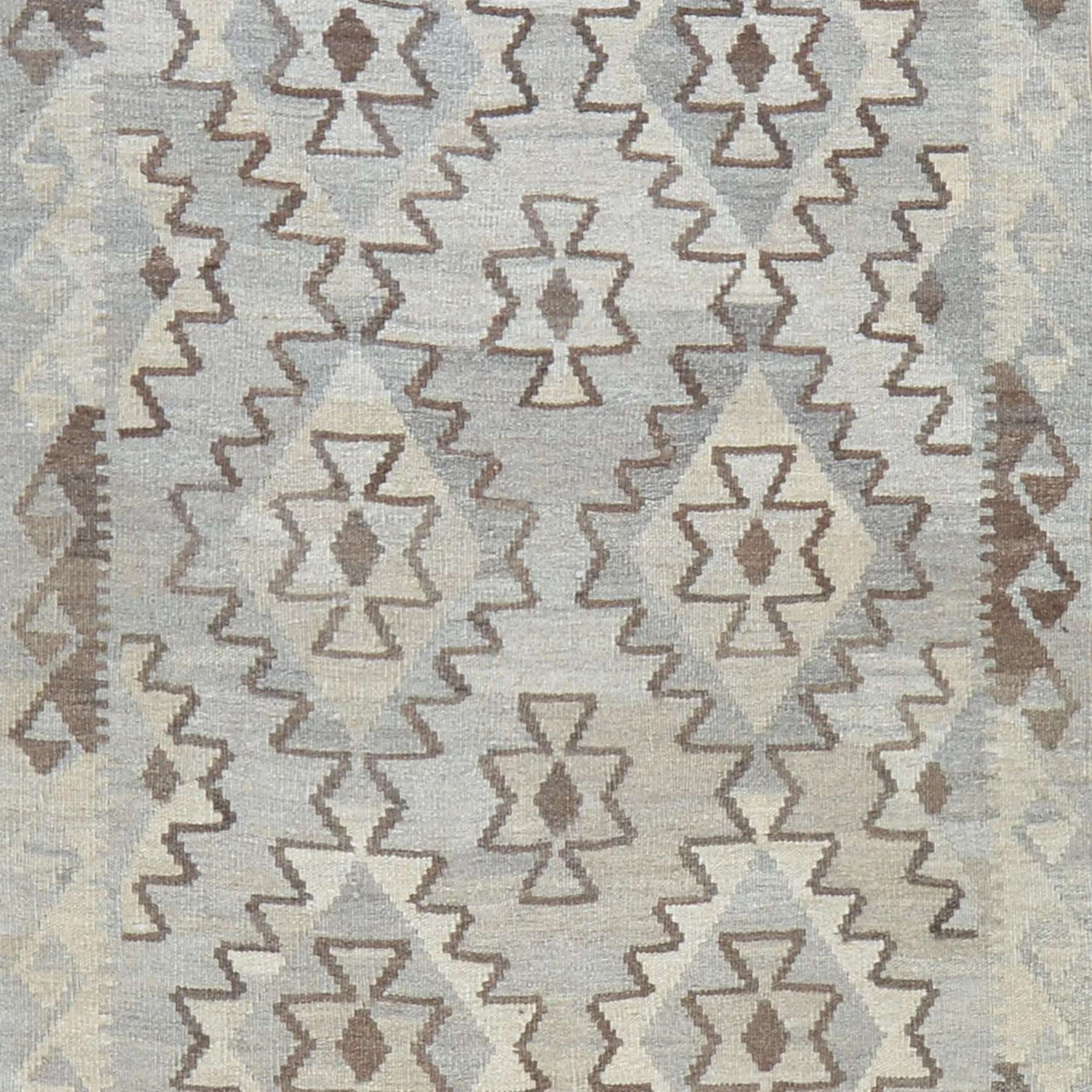 Hand-Woven Flatweave Afghan Kilim Extra Long Runner 100% Wool Rug (Size 2.8 X 32.8) Cwral-7098