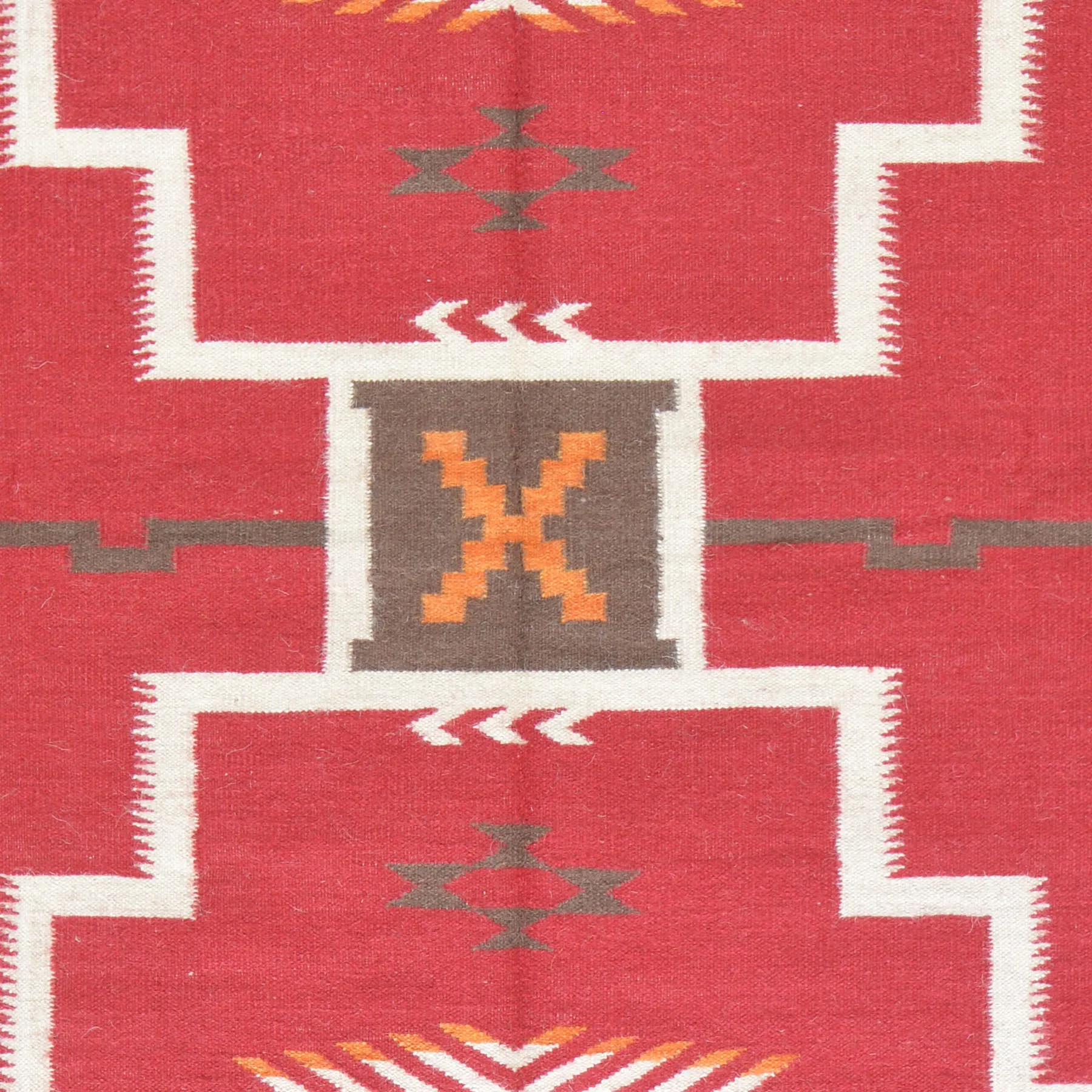 Hand-Woven Flatweave Kilim Southwestern Design Rug (Size 5.1 X 6.11) Brral-3780