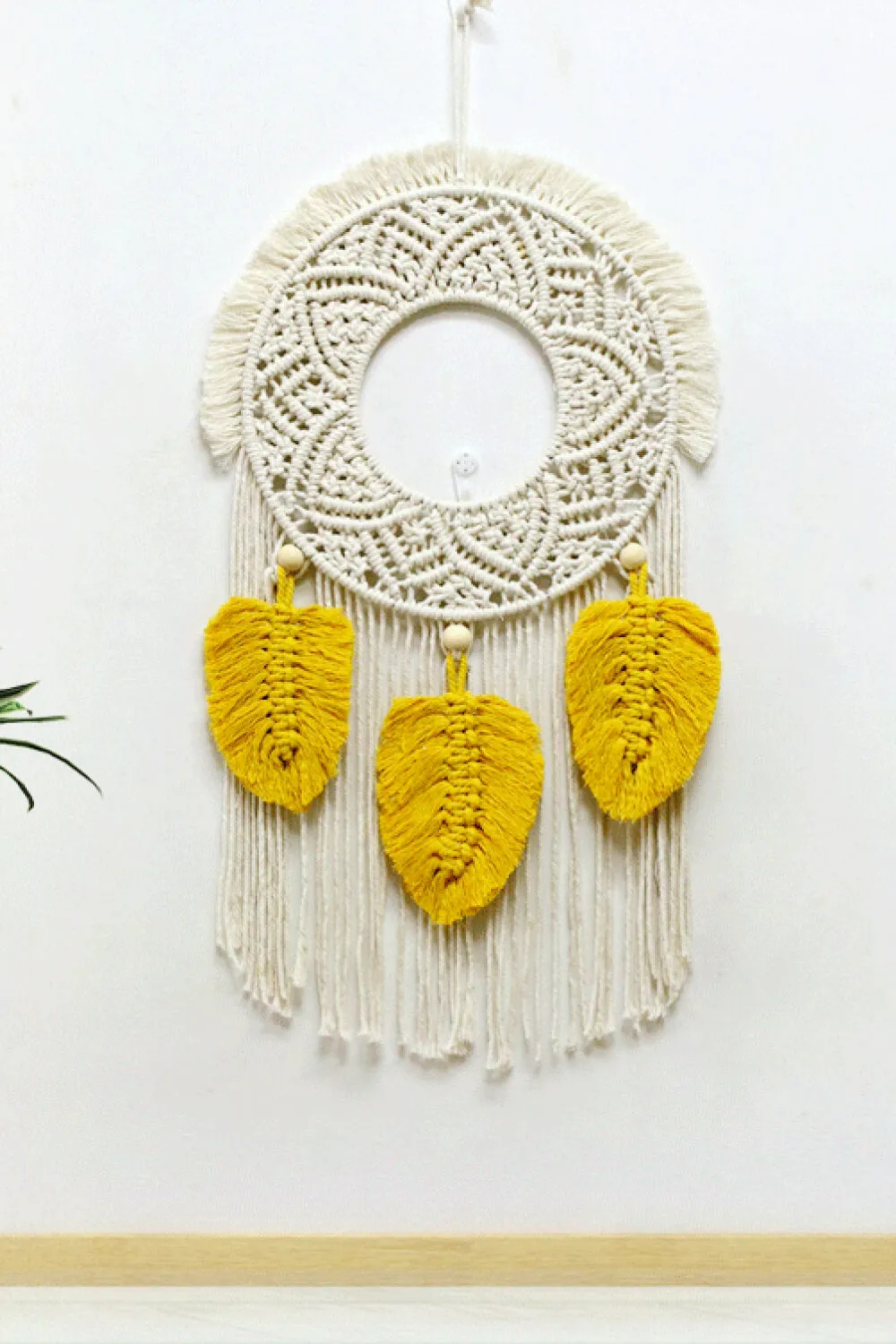 Hand-Woven Fringe Macrame Wall Hanging