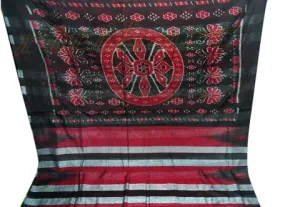 Hand Woven Nuapatana Khandua Cotton Saree