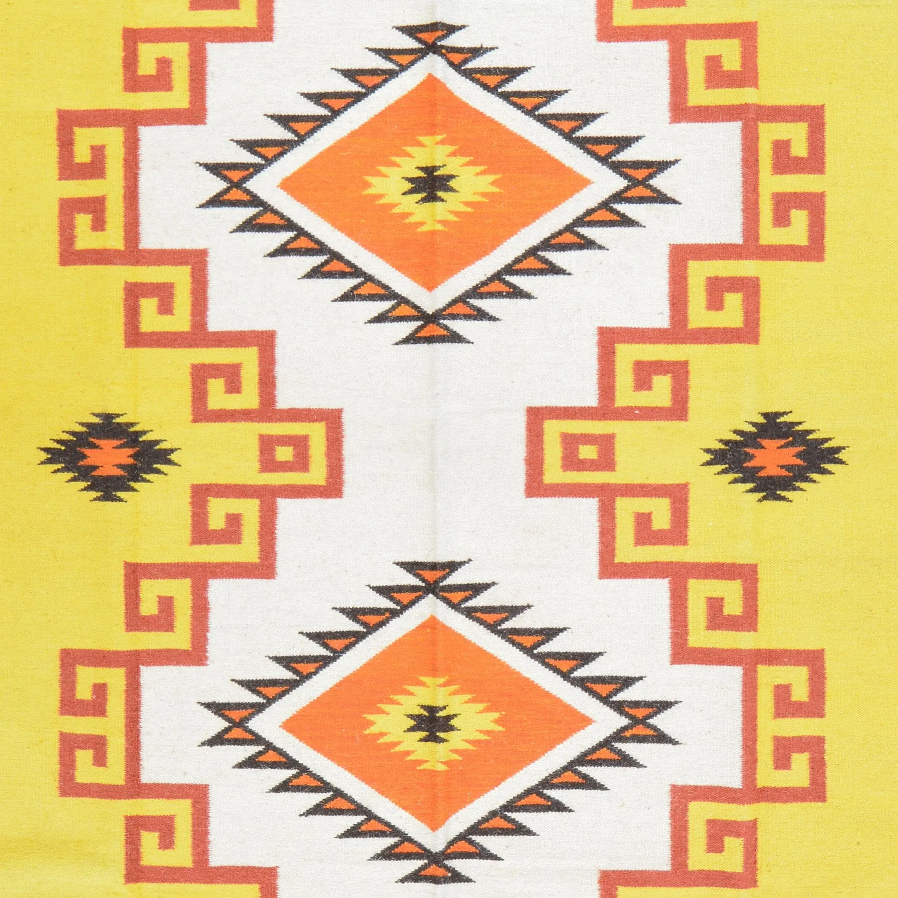 Hand-Woven Oriental Southwestern Design Kilim Wool Rug (Size 6.1 X 9.0) Cwral-4083
