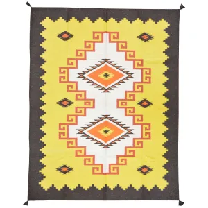 Hand-Woven Oriental Southwestern Design Kilim Wool Rug (Size 6.1 X 9.0) Cwral-4083