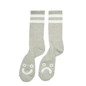 Happy Sad Socks (Heather Grey)